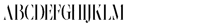 The Effolia Medium Ultra Condensed Font UPPERCASE