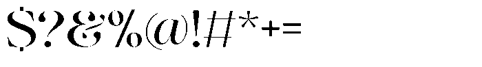 The Effolia Medium Ultra Expanded Font OTHER CHARS