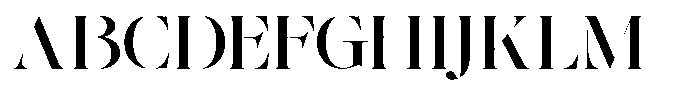 The Effolia Medium Ultra Expanded Font UPPERCASE