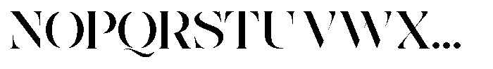 The Effolia Medium Ultra Expanded Font UPPERCASE