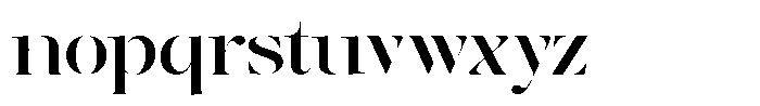 The Effolia Medium Ultra Expanded Font LOWERCASE
