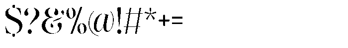 The Effolia Medium Font OTHER CHARS