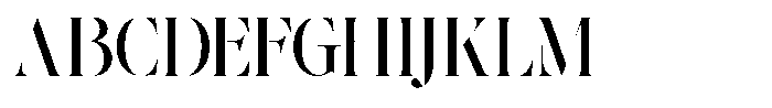The Effolia Medium Font UPPERCASE