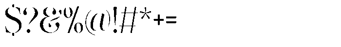 The Effolia Regular Font OTHER CHARS