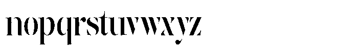 The Effolia Semi Bold Extra Condensed Font LOWERCASE