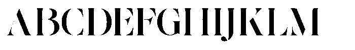 The Effolia Semi Bold Extra Expanded Font UPPERCASE