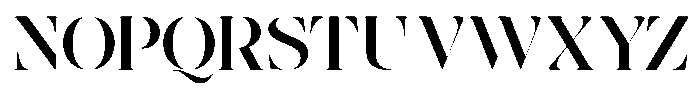 The Effolia Semi Bold Extra Expanded Font UPPERCASE