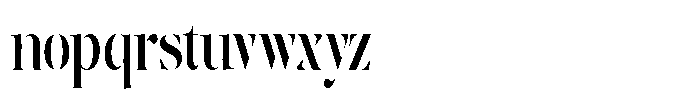The Effolia Semi Bold Ultra Condensed Font LOWERCASE