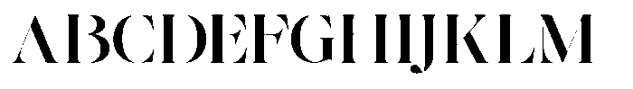 The Effolia Semi Bold Ultra Expanded Font UPPERCASE