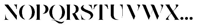 The Effolia Semi Bold Ultra Expanded Font UPPERCASE