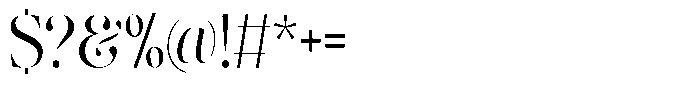 The Effolia Semi Condensed Font OTHER CHARS