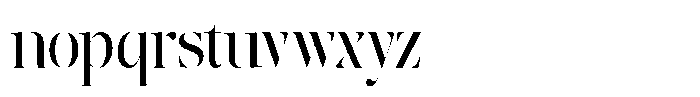 The Effolia Semi Condensed Font LOWERCASE