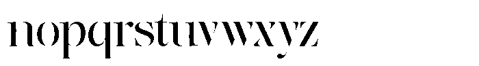The Effolia Semi Expanded Font LOWERCASE