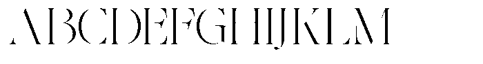 The Effolia Thin Extra Expanded Font UPPERCASE