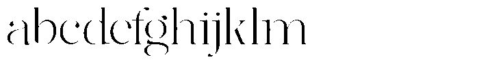 The Effolia Thin Extra Expanded FONT