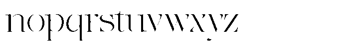 The Effolia Thin Extra Expanded Font LOWERCASE