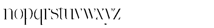 The Effolia Thin Semi Condensed Font LOWERCASE