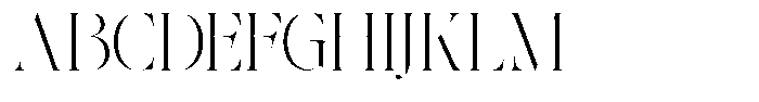 The Effolia Thin Semi Expanded Font UPPERCASE