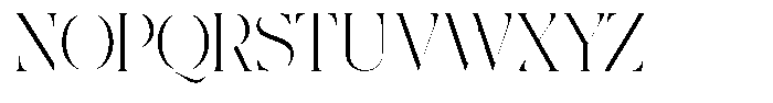 The Effolia Thin Semi Expanded Font UPPERCASE