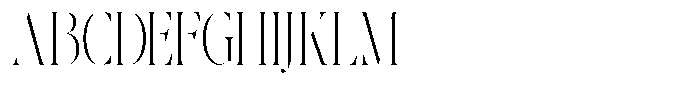 The Effolia Thin Ultra Condensed Font UPPERCASE