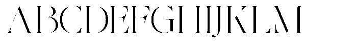 The Effolia Thin Ultra Expanded Font UPPERCASE