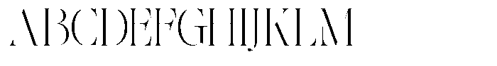 The Effolia Thin Font UPPERCASE