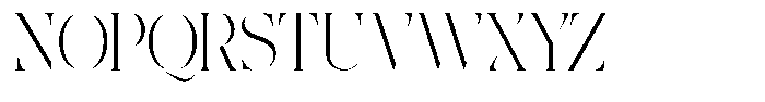 The Effolia Thin Font UPPERCASE