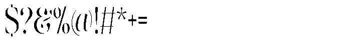 The Effolia Ultra Condensed Font OTHER CHARS