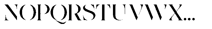 The Effolia Ultra Expanded Font UPPERCASE