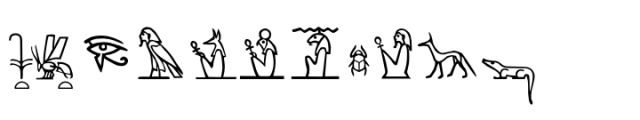 The Egyptian Project Font OTHER CHARS