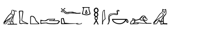 The Egyptian Project Font UPPERCASE