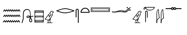 The Egyptian Project Font UPPERCASE