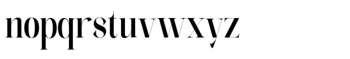 The Elegant Memories Black Condensed Font LOWERCASE