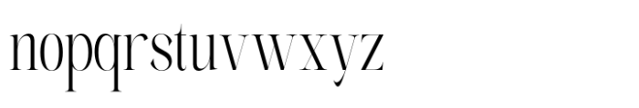 The Elegant Memories Light Condensed Font LOWERCASE