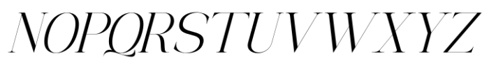 The Elegant Memories Light Slant Font UPPERCASE