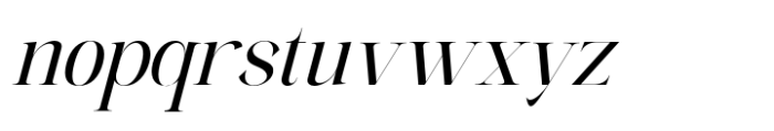 The Elegant Memories Medium Slant Font LOWERCASE