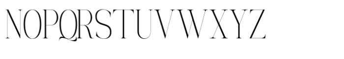 The Elegant Memories Thin  Condensed Font UPPERCASE