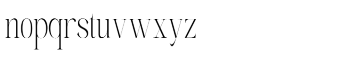 The Elegant Memories Thin  Condensed Font LOWERCASE