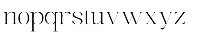 The Elegant Memories  Thin Expanded Font LOWERCASE