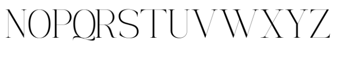 The Elegant Memories Thin Font UPPERCASE