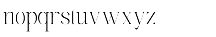 The Elegant Memories Thin Font LOWERCASE