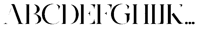 The Eliven Editorial Family The Eliven Editorial Expanded Regular Font UPPERCASE