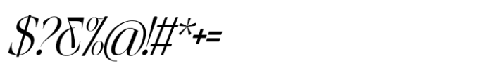The Erupha Italic Scale Font OTHER CHARS