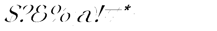 The Esteh Italic Slant Regular Font OTHER CHARS