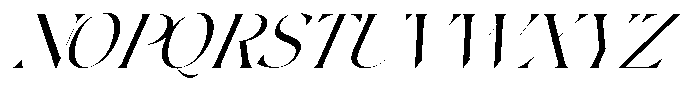 The Esteh Italic Slant Regular Font UPPERCASE