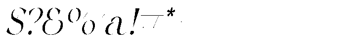 The Esteh Italic Slant The Esteh Italic Scale Regular Font OTHER CHARS
