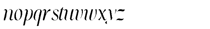 The Esteh Italic Slant The Esteh Italic Scale Regular Font LOWERCASE