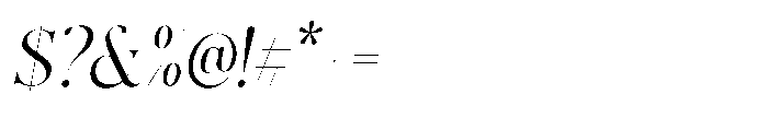 The Esteh Italic Slant The Esteh Slant Regular Font OTHER CHARS