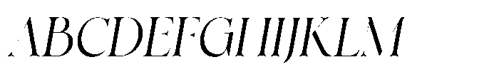 The Esteh Italic Slant The Esteh Slant Regular Font UPPERCASE