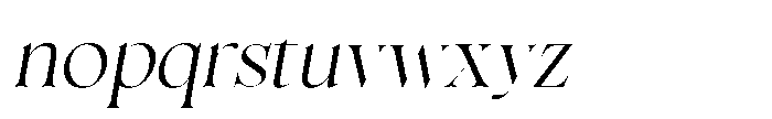The Esteh Italic Slant The Esteh Slant Regular Font LOWERCASE